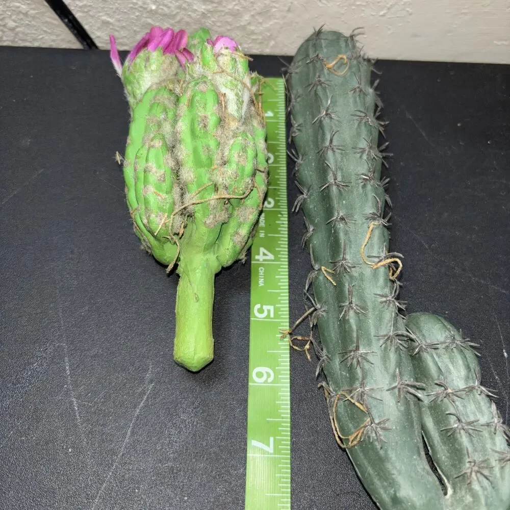 10 Faux Cactus Fake Saguaro Southwestern Plastic Succulent Decor B